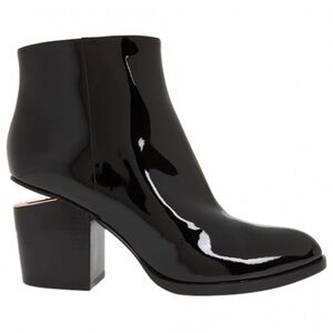 Alexander Wang Patent Leather Rose Gold Gabi Bootie